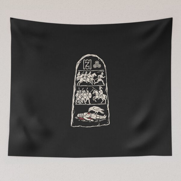 Item preview, Aberlemno Battle Stone – Pictish Battle of Dun Nechtain Linocut designed and sold by Odd World.