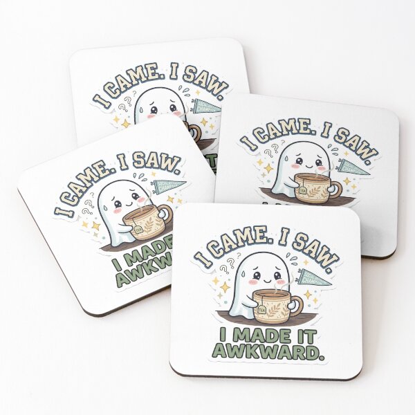 Item preview, I Came I Saw I Made It Awkward - Funny Relatable Introvert Ghost designed and sold by MonodyStore.