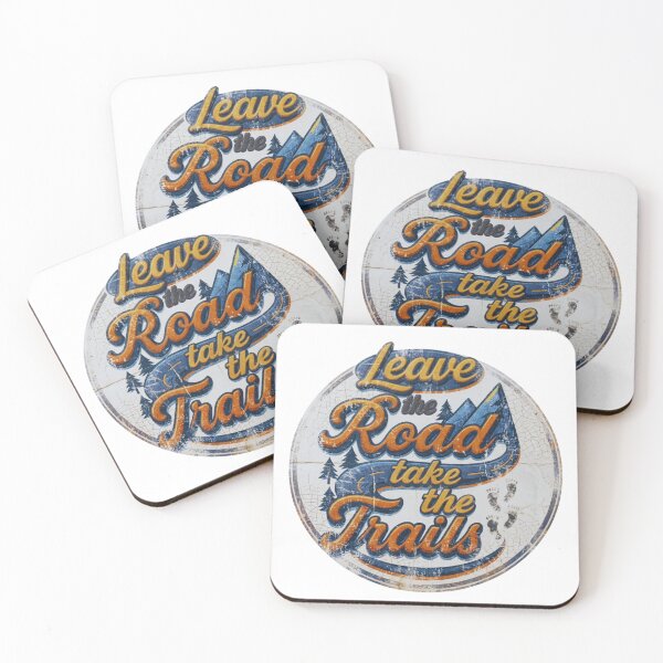 Item preview, Vintage Leave the Road Take the Trails Hiking  designed and sold by GabeMountainArt.