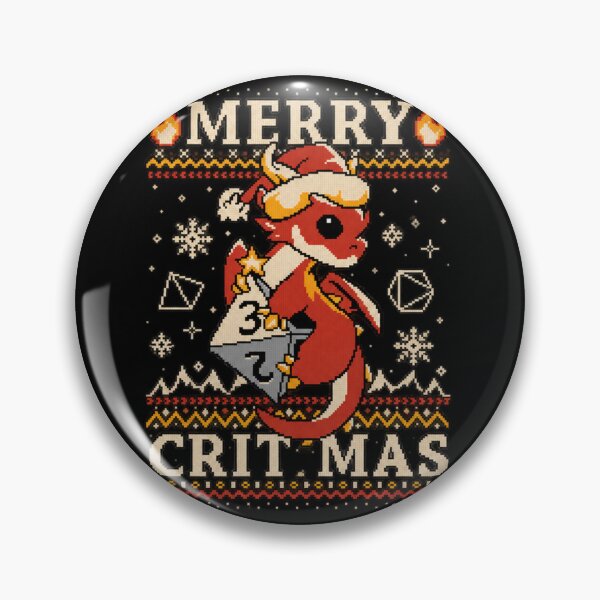 Item preview, Merry Crit-Mas Christmas Dragon Pixel Art designed and sold by amit-nyb.