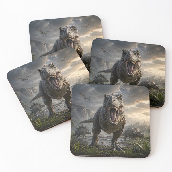 Item preview, Tyrannosaurus Rex Roaring in Prehistoric Valley designed and sold by Bryghte.