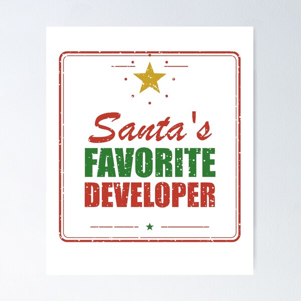 Item preview, Santa's Favorite Developer – Christmas designed and sold by SpruchwerkShop.