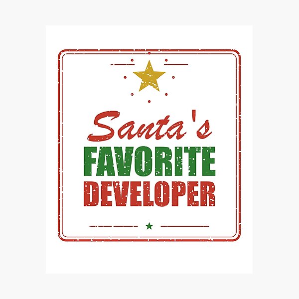 Item preview, Santa's Favorite Developer – Christmas designed and sold by SpruchwerkShop.