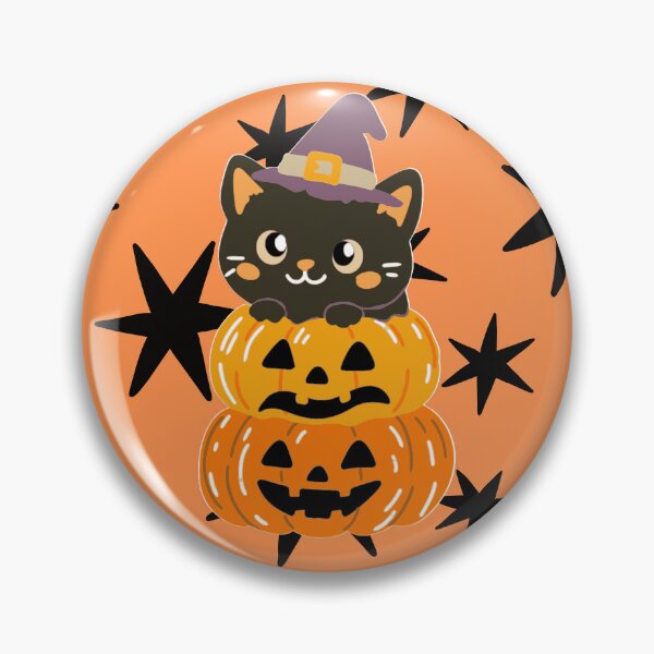 Item preview, Pumpkin Cat Halloween themed designed and sold by SimplyPsycho.