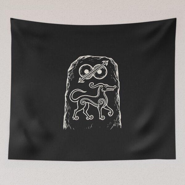 Item preview, Pictish Beast – Pictish Stone Symbol Linocut designed and sold by Odd World.