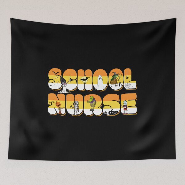 Item preview, Halloween School Nurse Candy Corn Art designed and sold by OlyvieArt.