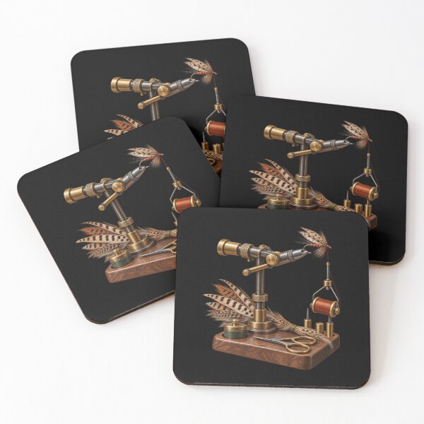 Item preview, Fly Tying Vise with Feathers and Thread designed and sold by TeeAbility.