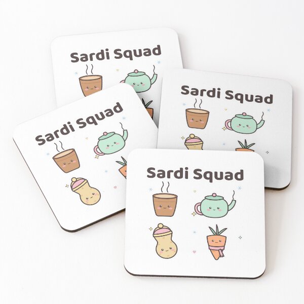 Item preview, Cute Kawaii Winter Sticker Pack - Sardi Squad Desi Chai designed and sold by Chai & Chaos.