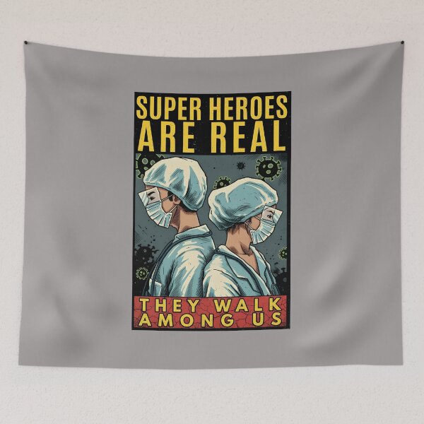 Item preview, Super Heroes Are Real They Walk Among Us Nurses-58 designed and sold by DariusdKamirski.