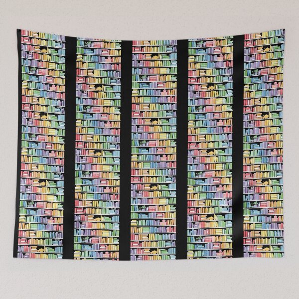Item preview, Rainbow Books Shelf Pattern  designed and sold by honeycut-ttasia.