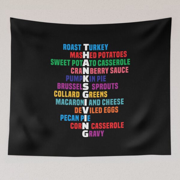Item preview, Thanksgiving Holiday Food Text Design 3 designed and sold by Vector-Artist.