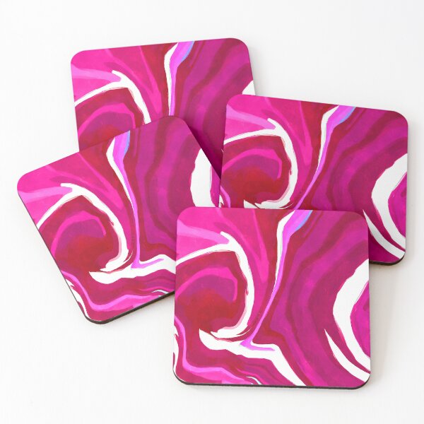 Item preview, Raspberry Pink Cherry Pink Fuchsia Abstract Watercolor designed and sold by slimbirdy.