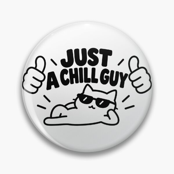 Item preview, Just a Chill Cat Funny Relaxed Cat designed and sold by MonkiFlipp.