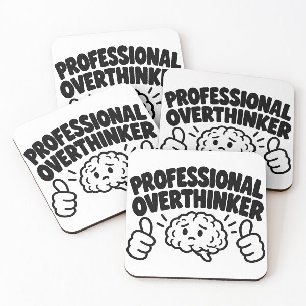 Item preview, Professional Overthinker Funny Brain Humor designed and sold by MonkiFlipp.