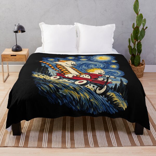 Item preview, Starry Night Boy and Tiger Red Wagon Art Parody designed and sold by Schaffer1.