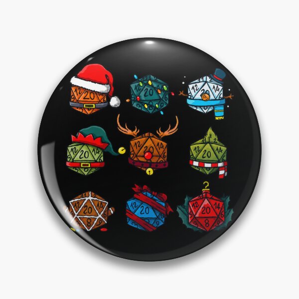 Item preview, Festive Dice Christmas DND designed and sold by amit-nyb.