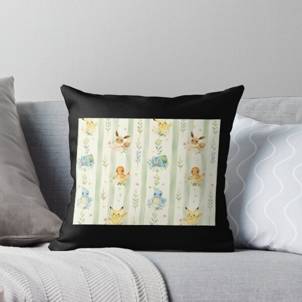 Item preview, Cute Magical Pokmon Floral Striped Pattern designed and sold by honeycut-ttasia.