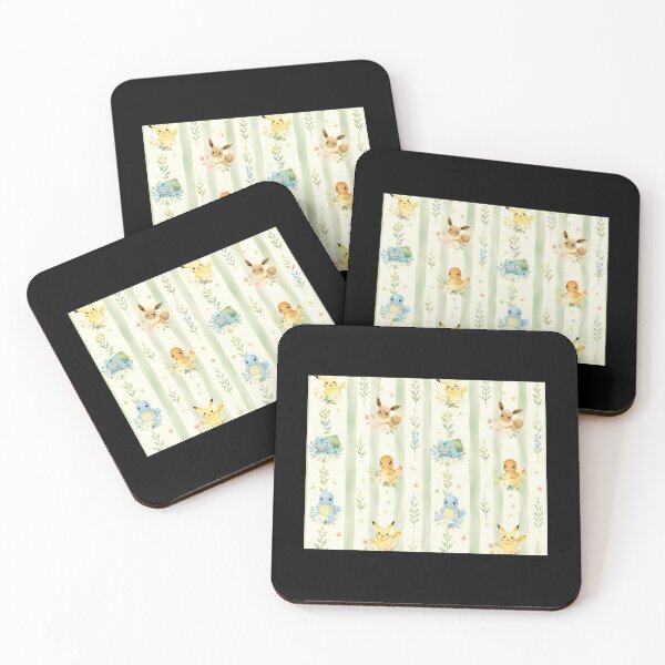 Item preview, Cute Magical Pokmon Floral Striped Pattern designed and sold by honeycut-ttasia.