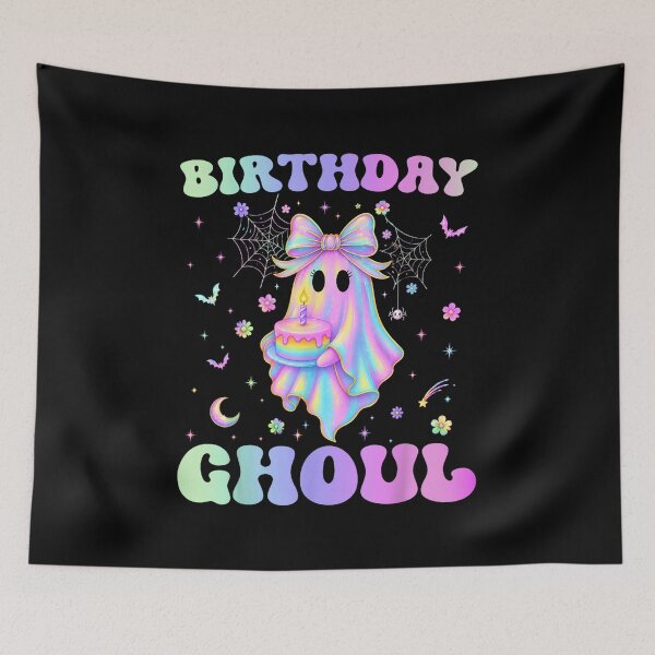 Item preview, Birthday Ghoul Funny Spooky Ghost Halloween Birthday Girl designed and sold by TiaraHans.