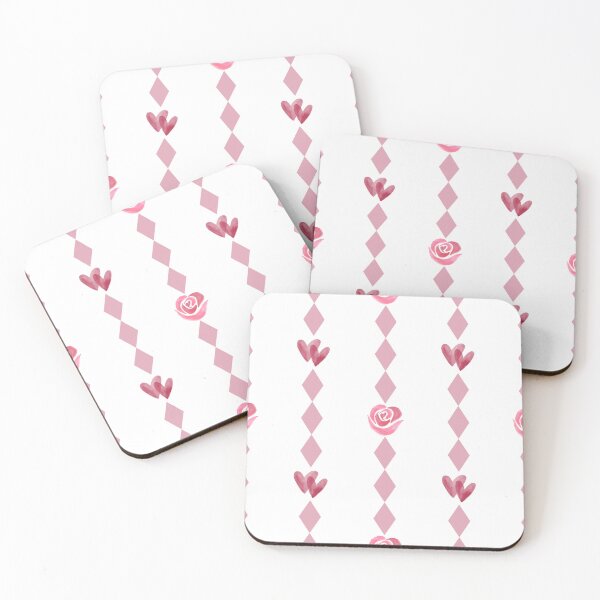 Item preview, Pink Watercolor Rose, Hearts and  Diamond Pattern designed and sold by Deanmindvortex.