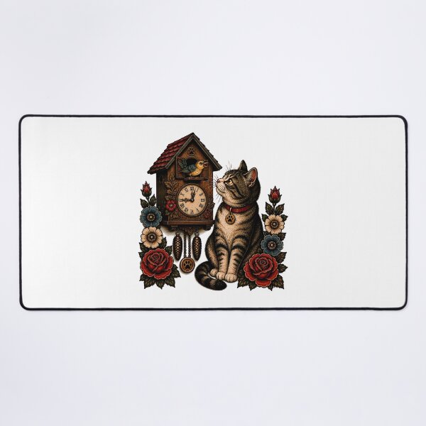 Item preview, Cuckoo Clock Cat Birdhouse designed and sold by Old's Cool Cat Studio.