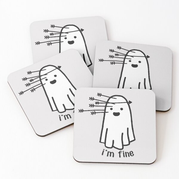 Item preview, i'm fine boo designed and sold by MoodleDoon.