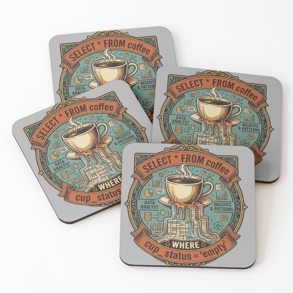 Item preview, Funny SQL Coffee Query Data Analyst Gift designed and sold by @SHINTOSARTSTORE.