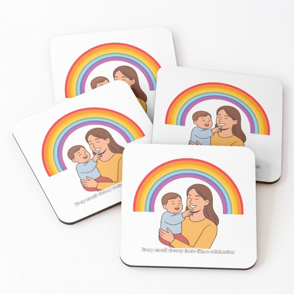 Item preview, Joyful Parent and Toddler Under Rainbow designed and sold by NiftyWrx.