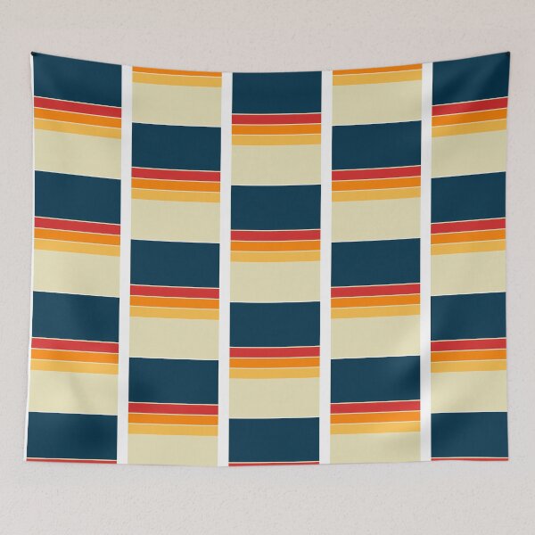Item preview, Norwegian 70S Vintage Retro Stripes designed and sold by honeycut-ttasia.