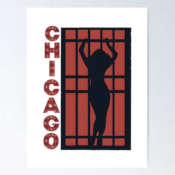 Item preview, Chicago The Musical Inspired Vintage Theater Poster Design designed and sold by Zinebaarich.