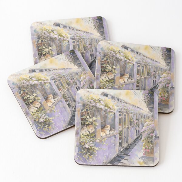 Item preview, The Sunlit Whiskers Express designed and sold by ONYX Pixee.