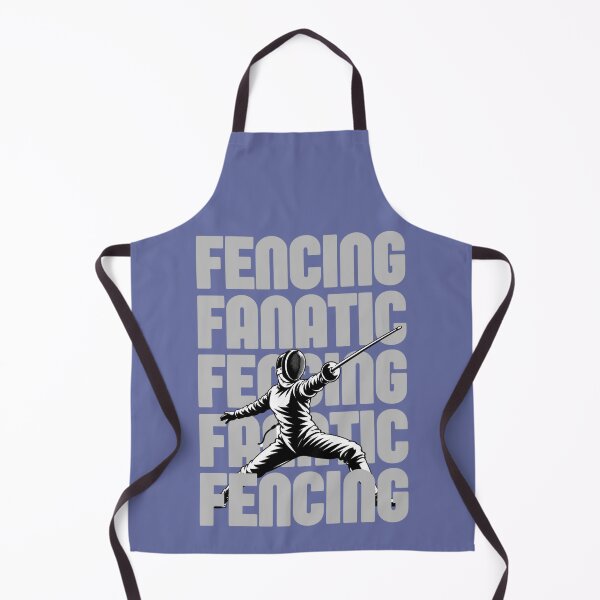 Item preview, Fencing Fanatic Fencer Silhouette Bold Typography designed and sold by PodunkClothing.