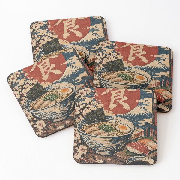 Item preview, Japanese Cuisine - Ramen and Nigiri Beneath Mount Fuji designed and sold by bapupa.
