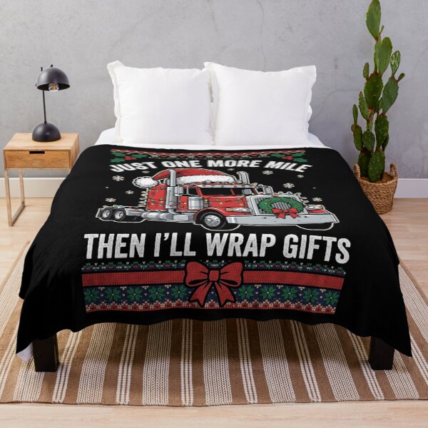 Item preview, Funny Christmas Trucker Just One More Mile designed and sold by dudelinart.