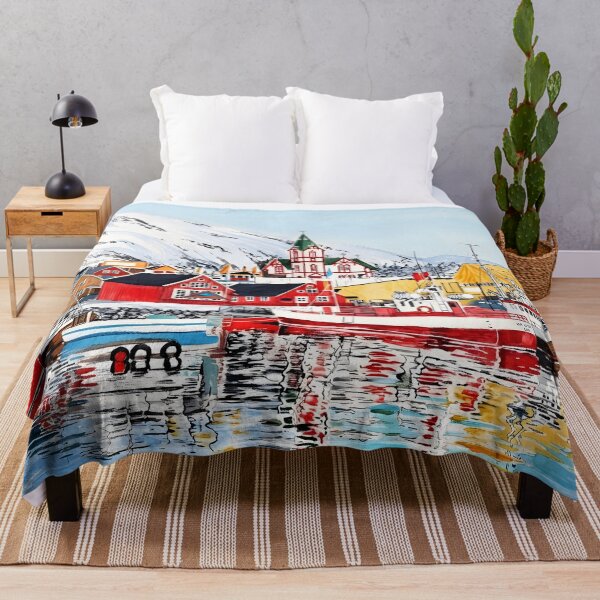 Item preview, Husavik Iceland Wall Art – Scandinavian Coastal Landscape designed and sold by POSTERIOCREW.