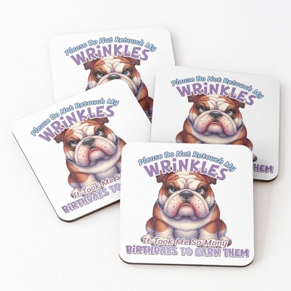 Item preview, Please Do Not Retouch My Wrinkles Funny Bulldog Birthday Shirt designed and sold by Sed94.