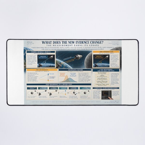 Item preview, What Does the New Evidence Change? — Apollo Navigation designed and sold by The Painted Fence.