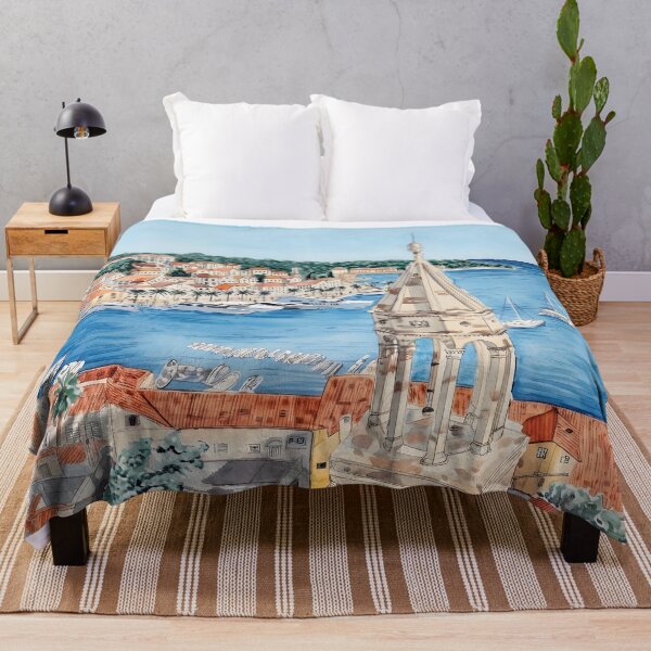 Item preview, Hvar Island Croatia Wall Art – Mediterranean Landscape designed and sold by POSTERIOCREW.