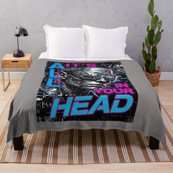 Item preview, Surreal Neon Mind Warp Portrait Art-93 designed and sold by AlexandraBalint.