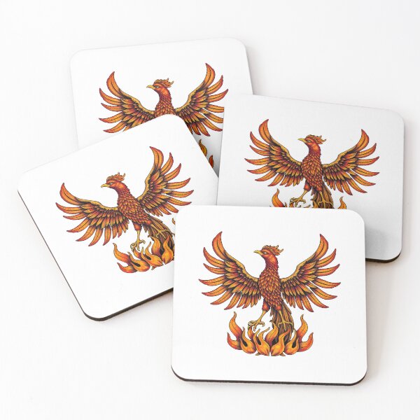 Item preview, Phoenix Rising | Gold Illuminated designed and sold by Midnight Sigil.