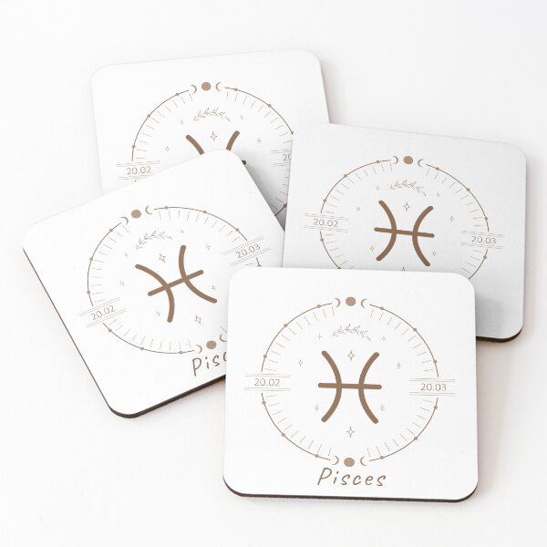 Item preview, Pisces Boho Zodiac Emblem With Moon Phases designed and sold by Cole's Design.