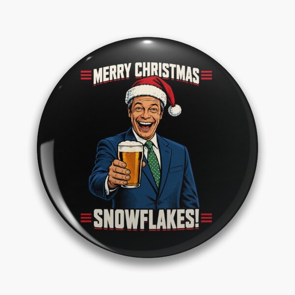 Item preview, Nigel Farage Merry Christmas Snowflakes Christmas designed and sold by Tataoliver.