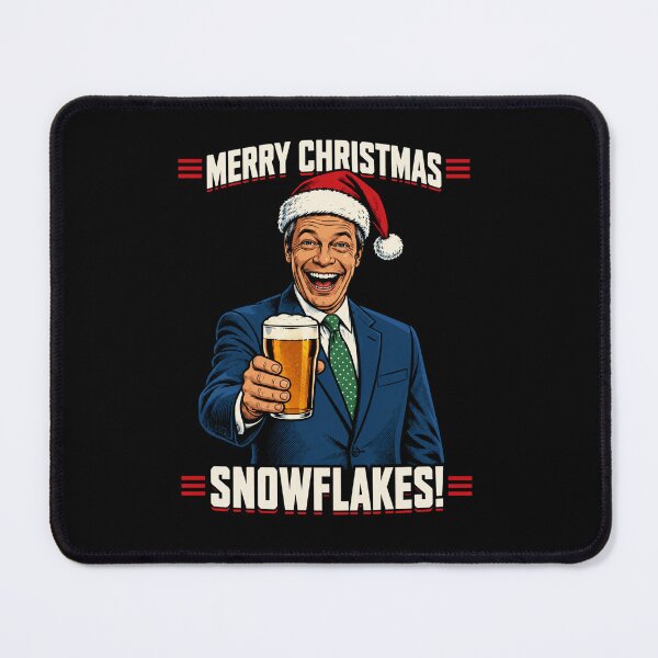 Item preview, Nigel Farage Merry Christmas Snowflakes Christmas designed and sold by Tataoliver.