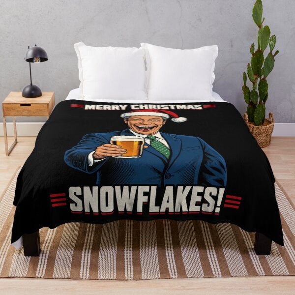 Item preview, Nigel Farage Merry Christmas Snowflakes Christmas designed and sold by Tataoliver.