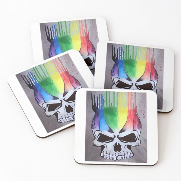Item preview, Rainbow Skull designed and sold by MayLouShop.