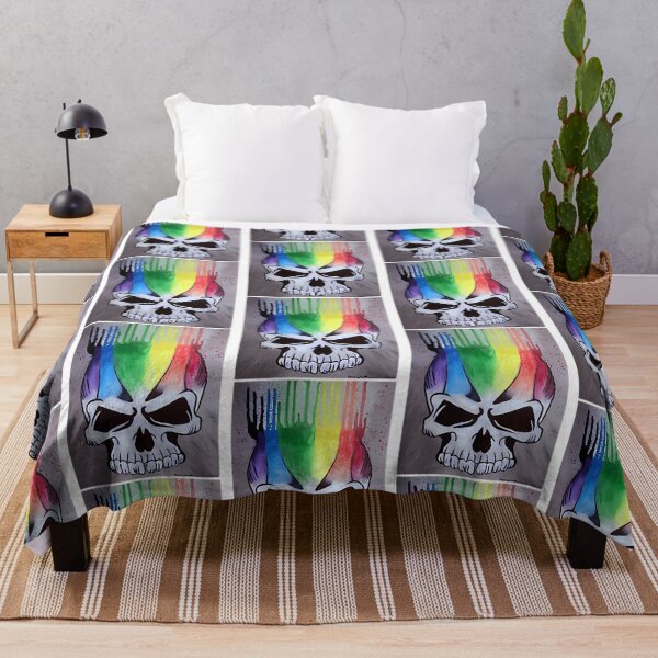 Item preview, Rainbow Skull designed and sold by MayLouShop.