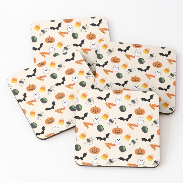 Item preview, Cute Halloween Pumpkin Ghost Candy Seamless Pattern designed and sold by Deanmindvortex.