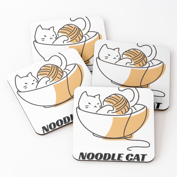 Item preview, Noodle Cat - Cute Cat in Ramen Bowl Design designed and sold by walbayzon.