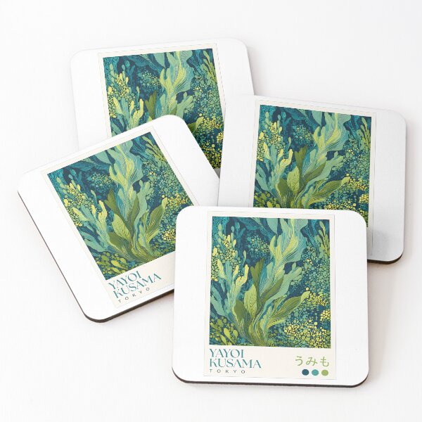 Item preview, Yayoi Kusama Seaweed Poster - Blue Green Ocean Botanical Wall Art Print Tokyo Underwater Decor designed and sold by honeycut-ttasia.
