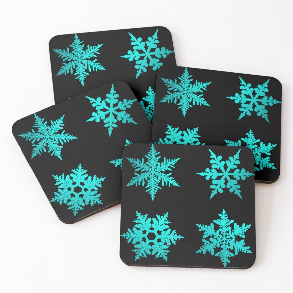 Item preview, Set of snowflakes in ice green designed and sold by patternsbymira.